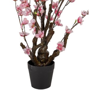 Clayre & Eef 6PL0372 Deko Baum Rosa 18x18x70 cm Kunststoff