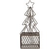Clayre & Eef 6Y5704 Weihnachtsbaum Braun Eisen 9x9x22 cm Dekoration