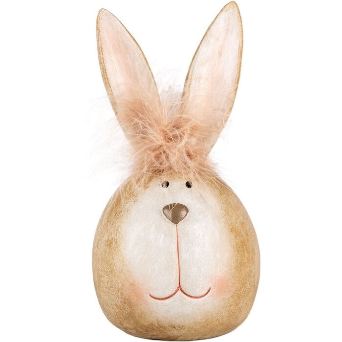 Clayre & Eef 6PR5267 Iepure decorativ bej Ø 11x21 cm Stil rustic