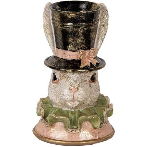 Clayre & Eef 6PR5133 Deko Kaninchen Beige Goldfarbig...