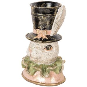 Clayre & Eef 6PR5133 Deko Kaninchen Beige Goldfarbig...