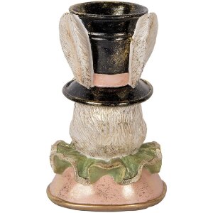 Clayre & Eef 6PR5133 Deko Kaninchen Beige Goldfarbig 18x15x29 cm