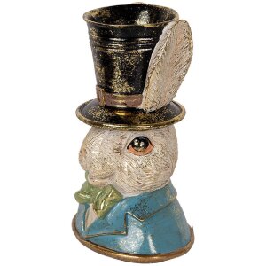 Clayre & Eef 6PR5135 Deko Kaninchen Blau Grün...