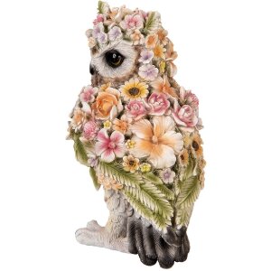 Clayre & Eef 6PR5112 Deko Eule Braun Rosa 21x18x31 cm...