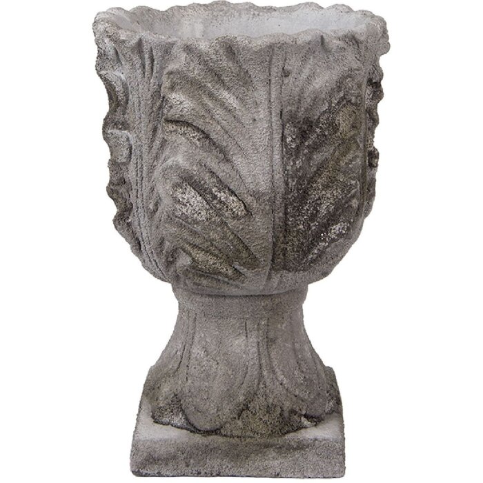 Clayre & Eef 6TE0566 Ghiveci de flori Stone Grey Antique Ø 16x24 cm