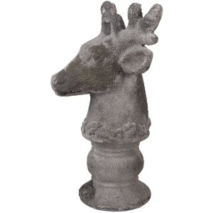 Clayre & Eef 6TE0568 Decorațiune căprioară piatră gri...