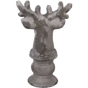 Clayre & Eef 6TE0568 Decorațiune căprioară piatră gri 17x14x26 cm