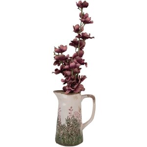 Clayre & Eef 6CE2016M Dekokrug Keramik Beige Grün 16x11x20 cm