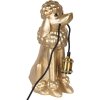 Clayre & Eef 6LMP793 Lampă de masă Poodle Gold 27x16x38 cm E27 60W