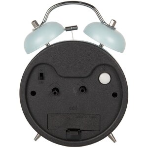 Clayre & Eef 6AC0031LBL Wecker Analog Blau Metall 12x6x17 cm 1xAA