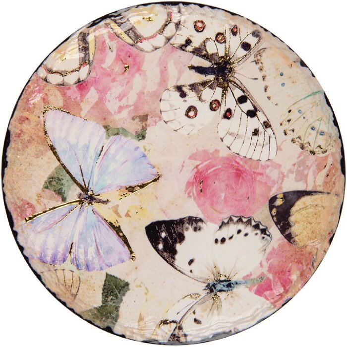 Clayre & Eef 6CE2054 Suport ceramic bej Ø 16 cm Stil rustic