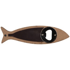 Clayre & Eef 6CE2070 Flaschenöffner Blau Keramik...