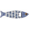 Clayre & Eef 6CE2070 Deschizător de sticle albastru Ceramică 5x18x1 cm Model pește