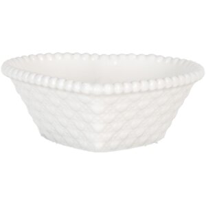Clayre & Eef 6CEBO0203S Keramik Herzschale 8x8x3 cm 25 ml Weiß