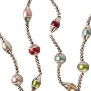 Clayre & Eef 65994 Weihnachtsgirlande Silberoptik 180...