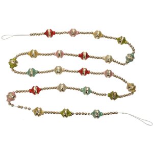 Clayre & Eef 65995 Weihnachtsgirlande Silber 180 cm...