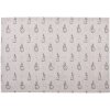 Clayre & Eef BNS40 Set de 6 fețe de masă 48x33 cm Bej Gri Iepuraș Motiv