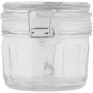 Clayre & Eef 6GL5034 Vorratsglas mit Deckel 10x7x6 cm Landhausstil Glas