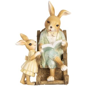 Clayre & Eef Dekofigur Kaninchen Landhausstil...