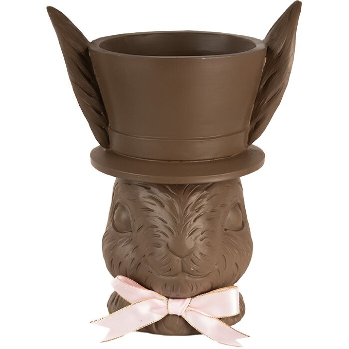 Clayre & Eef 6PR5206 Decorațiune iepure maro roz 21x15x26 cm