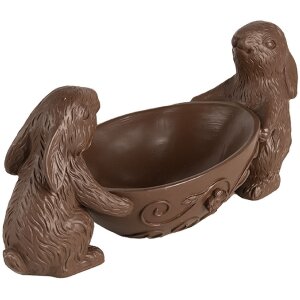 Clayre & Eef Iepure decorativ cu ou maro 34x15x15 cm...