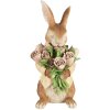 Clayre & Eef Dekoration Kaninchen Polyresin Braun Beige 19x23x39 cm Landhaus