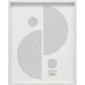 Deknudt S68XH1 cadru alb lemn 10x15 cm simplu sticlă transparentă MDF