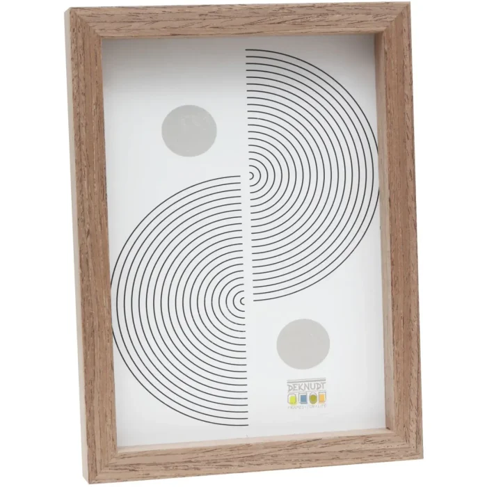 Deknudt S68XH7 ramă foto lemn maro simplu 10x15 cm sticlă transparentă MDF