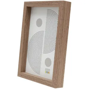 Deknudt S68XH7 ramă foto lemn maro simplu 10x15 cm sticlă transparentă MDF