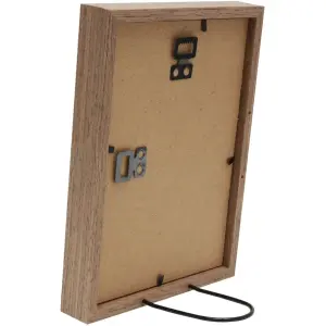 Deknudt S68XH7 ramă foto lemn maro simplu 10x15 cm sticlă transparentă MDF