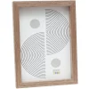 Deknudt S68XH7 ramă foto lemn maro simplu 10x15 cm sticlă transparentă MDF