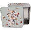 Clayre & Eef 6BL0139 Cutie de conserve albastru 17x17x6 cm Retro Vintage