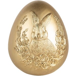Clayre & Eef Deko Ei Gold Ø 17x21 cm mit...