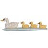 Clayre & Eef 6PR5472 Dekoration Enten Weiß Gelb 26x6x7 cm Landhausstil