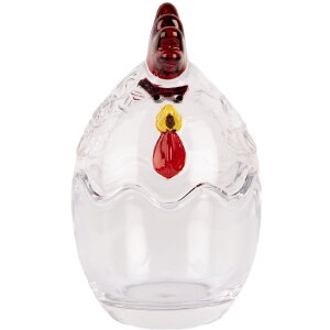 Clayre & Eef 6GL4996 Vorratsglas mit Deckel Huhn...