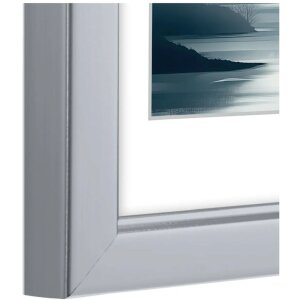 Hama ramă foto din plastic Chill argintiu alb negru 10x15-30x40 cm