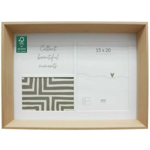 Deknudt S68YH1 Galerie cadru 3 imagini lemn lumina natura 10x15 15x20 cm