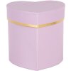 Clayre & Eef 66024PA Geschenkbox Herz Violett Gold 10x10x10 cm