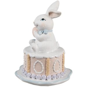 Clayre & Eef Iepure decorativ Ø 12x17 cm alb...