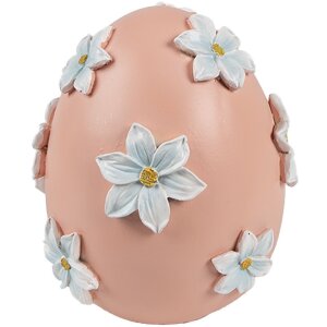 Clayre & Eef Deko-Ei Ø 11x13 cm Rosa mit...