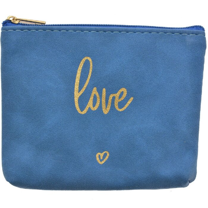 Juleeze JZTB0080BL Toiletry Bag Blue Gold 13x1x10 cm Synthetic Travel Case