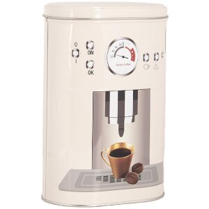 Clayre & Eef 6BL0141 Set de 2 cutii de depozitare Bej Retro Iron