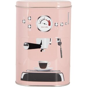 Clayre & Eef 6BL0142 Cutii de depozitare Set de 2 cutii de fier roz în stil rural