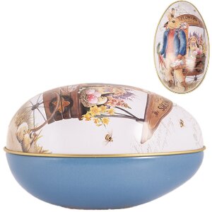 Clayre & Eef Deko-Ei Landhausstil Eisen Weiß...