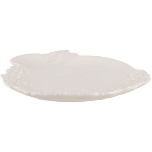 Clayre & Eef 6CE2037 Bol pentru servit Paște Design 23x24x2 cm Ceramică albă