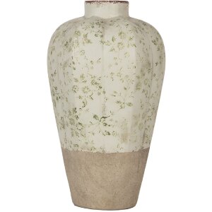 Clayre & Eef Vase Keramik Beige Grün Ø...