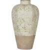 Clayre & Eef Vază Ceramică Bej Verde Ø 24x38 cm Stil rustic