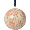 Clayre & Eef 6CE2105M Deco Ball Ceramică Bej Roz Ø 8 cm Stil Vintage