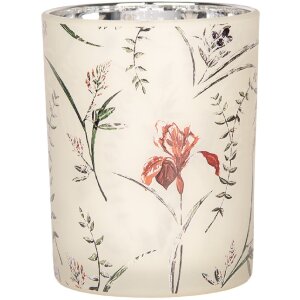 Clayre & Eef 6GL4978 Teelichthalter Set Glas Beige...