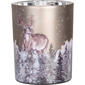 Clayre & Eef 6GL4984 Teelichthalter-Set Glas...